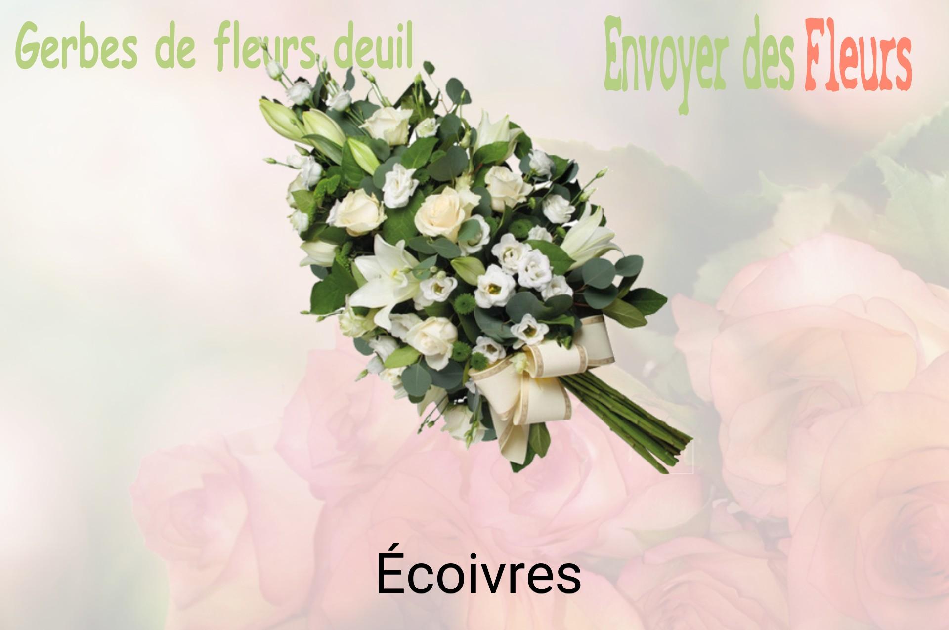 Gerbe de fleurs de deuil livrée à Écoivres
